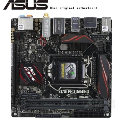 For Asus Z170I PRO GAMING Original Used Desktop Intel Z170 Z170M DDR4 Motherboard LGA 1151 i7/i5/i3 USB3.0 SATA3