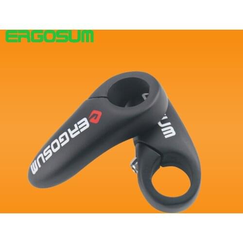 ERGOSUM Bicycle Handlebars Mountain Bikes Bar Ends UD Matte Carbon Fiber Bicycle Handlebar Horn Black 22mm Bar End
