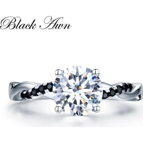 Office Rings For Women 925 Sterling Silver Fine Jewelry Trendy Engagement Bague Femme for Women Wedding Rings Bijoux C037