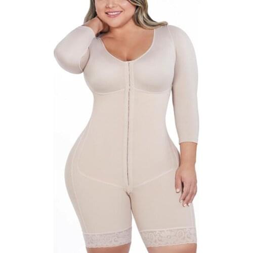 Women Body Shaper Waist Cincher Underbust Corset Front Closure Bodysuit With Hook-eye