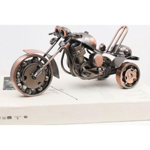 Iron Three-wheeled Motorcycle Miniature Model Home Decoration Accessories