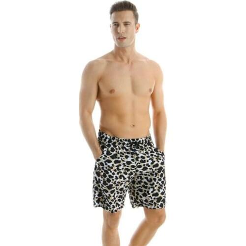 New Family Matching Leopard Swimsuit Mother Daughter Father Son Bikini Suit Swimwear