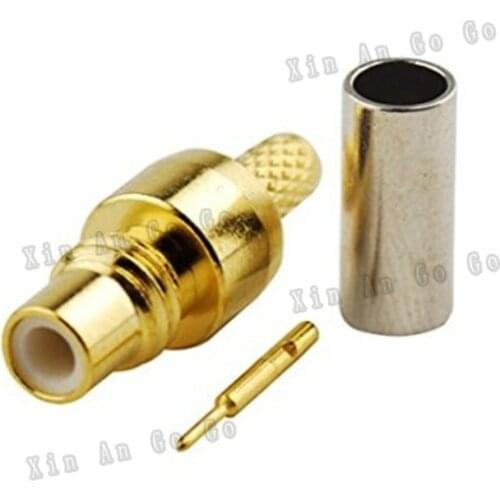 SMC male crimp RF connector SMC male crimp Jack for RG316 RG174 LMR100 coaxial cable fast ship