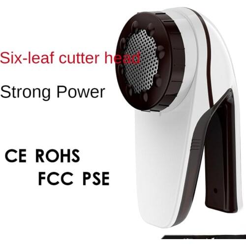 Professional Rechargeable Clothes Lint Remover Travelling Six-vane Blade Efficient Fabric Defuzzer Large Fuzz Shaver for Home