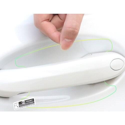 5Pcs TPU Transparent Car Handle Protective Film Car Door Stickers for Volvo V40 V60 S60L Anti-Scratch Resistant Car accessories