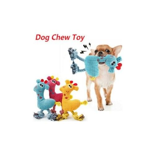 Pet Dog Toy Linen Plush Crocodile Animal Toy Dog Squeaky Noise Toy Cleaning Teeth Supplies Toy Tough Dog Puppy Chew Toy