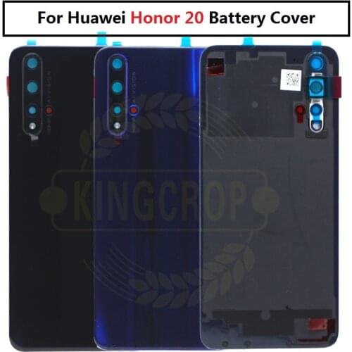 Honor20 Back Glass Cover For 6.26" Huawei Honor 20 Battery Cover Back Panel Honor 20 Rear Glass Door Housing Case With Adhesive