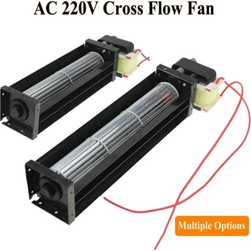 1Piece Cross Flow Fan AC 220V 50/60Hz 12W 10W Ball Bearing Crossfow Ventilation 200mm 180mm Optional