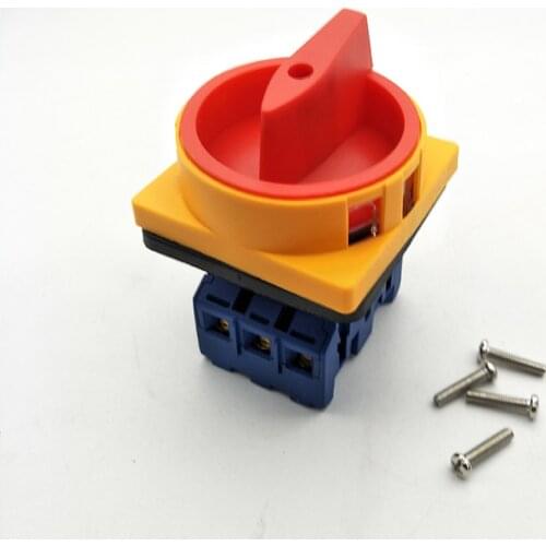 ON/OFF 3Phase Rotary Cam Universal Switch 32A AC380V Load Circuit Power cut off Changeover Switches GLD11-32/04