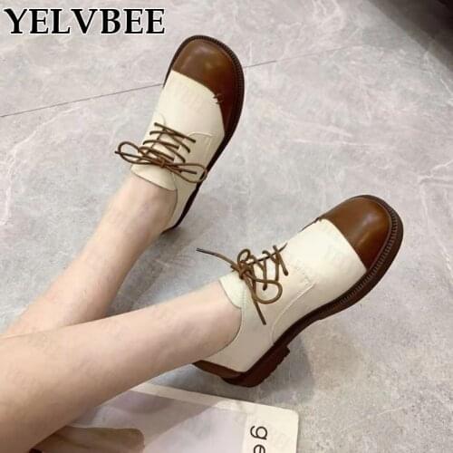 YELVBEE Women's Oxfords