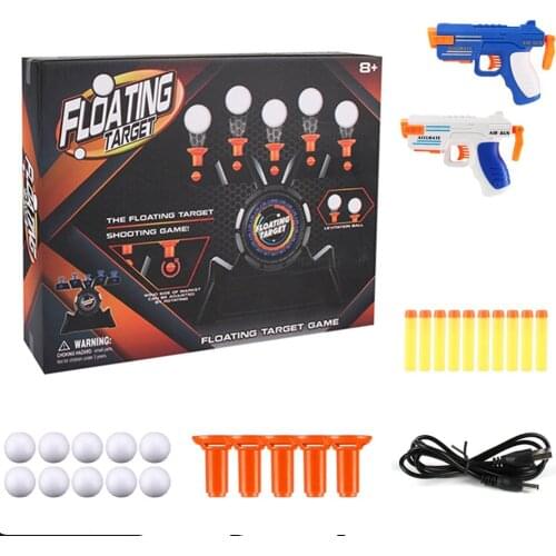 1 Set Air Target Shooting Game Neutral Plastic Luminous Suspension Flying Ball Shooting Game Toy