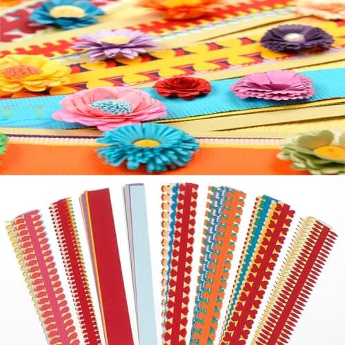 10PCS/1 Bag Flower Quilling Paper Strips Colorful Origami DIY Paper Hand Craft DIY Handmade Artwork Flower DIY Supplies
