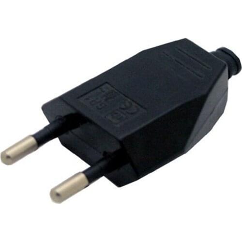10 pcs/lot European EU Rewireable Power Plug Black Color,16A 250V