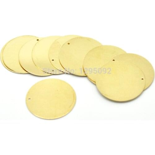 150Pcs Pendants Stamping Blanks Tags Engravable Brass Metal Round Charms Jewelry DIY Making Findings 28mm(1-1/8")