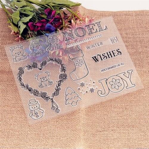 16*21.5CM Easter elf Transparent Clear Stamps / Silicone Seals Roller Stamp for DIY scrapbooking photo album/Card Making