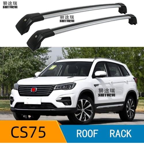 2Pcs Roof bars For changan cs75 2016 2017 2018 2019 Aluminum Alloy Side Bars Cross Rails Roof Rack Luggage CUV SUV LED