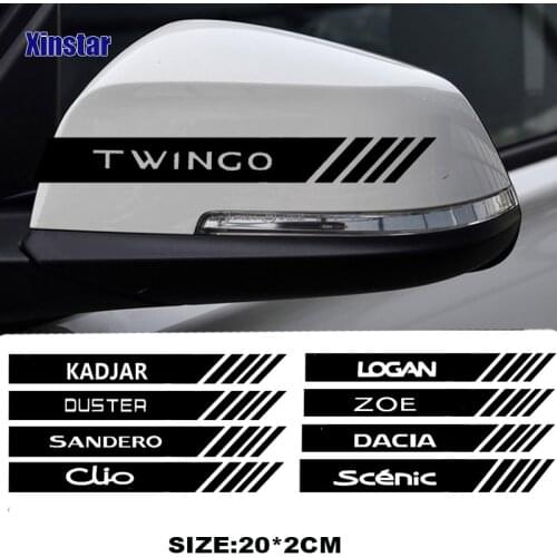 Car Rearview Mirror Sticker For Renault Dacia Clio