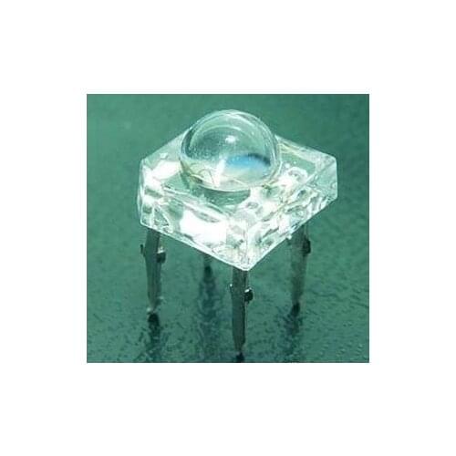 5Pcs 5mm F5 Piranha LED White RED blue yellow Amber Clear 5mm LED Diode Light-Emitting-Diodes 4-pins Diodos Brightness