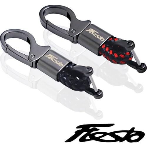 Car Key chain metal leather for ford fiesta st stline car key ring Accessories
