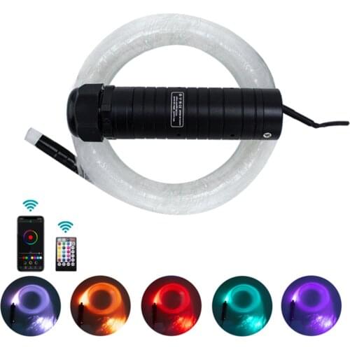 Car RGB LED Fiber Optic Light Car Roof RF Remote Control Star Light Car Electronics Car Interior LED Light 2021