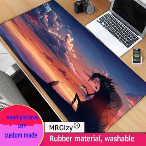 MRGLZY anime big mouse pad 40x90cm computer keyboard desk mat gaming accessory pad waterproof non-slip household carpet pad xxl