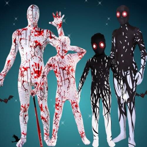Halloween Costumes for Children Horror Zombies Boy Girl Skeleton Dress up Fantasy Clipart Jumpsuit Kids Onesie Monster Costume