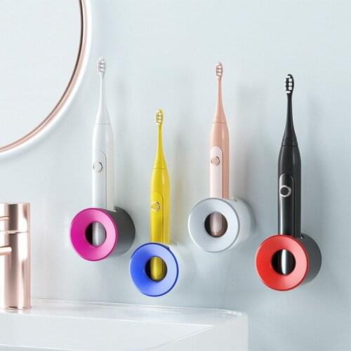 Electric Toothbrush Holder Wall Self-adhesive Families Stand Rack Wall-Mounted Hooks Storage Bathroom Accessories Shaver Rack