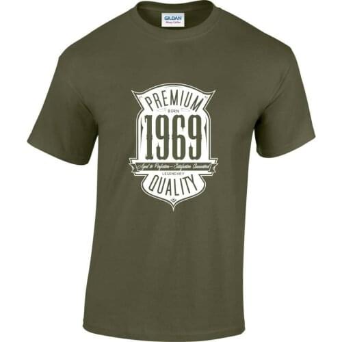 T Shirt Summer Famous Clothing Aged To Perfection Born In 1969 48th Birthday/Gift New Fashion MenS Short Sleeve