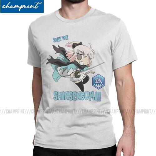 Okita Souji Join The Shinsengumi War T Shirt for Men Fashion for Male T-Shirt Fate Grand Order Fgo Game Tee Shirt 6XL Tops