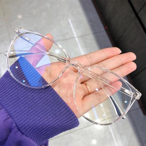Anti Blue Ray Computer Glasses Transparent Oversize Gaming Goggles Eyeglasses Optical Spectacle Eyeglasses Frame Women&Men