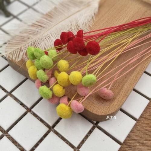 Preserved Fresh Flower DIY Material Package Dried Flower Button Chrysanthemum Diamond Flower Button Flower Keychain Gift Box