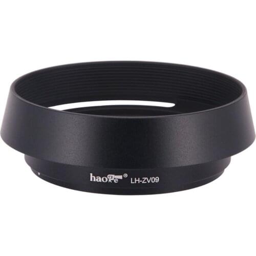 Haoge LH-ZV09 Round Metal Lens Hood for Carl Zeiss C Biogon T* 4.5/21 21mm f4.5 ZM, 2.8/25 25mm f2.8 ZM Lens Black