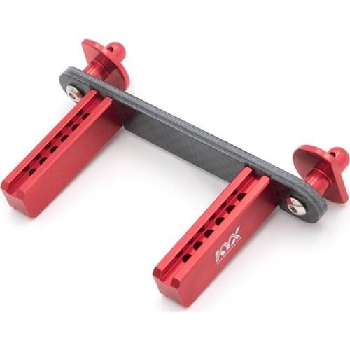 KYX Racing Metal Carbon Fibre Front Body Mount Post Car Shell Column Bracket Upgrades for 1/10 RC Crawler Car Traxxas TRX-4 TRX4