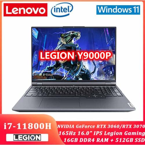 Lenovo Legion Y9000P 2021 16.0inch Gaming Laptop Intel i7-11800H Geforce RTX 165Hz High Refresh Rate IPS Full Screen Windows10