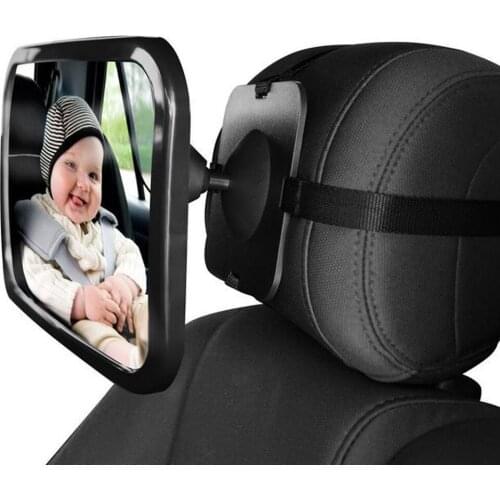 Hot selll adjustable wide view rear /baby/child seat car safety mirror headrest Mount Wide View for Cars