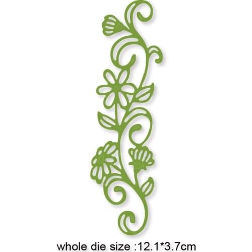 Metal Cutting Dies Flower Vine Stencil for DIY Scrapbooking Paper Album Card Making Embossing Die
