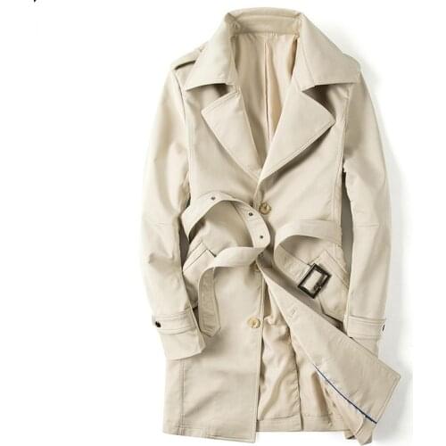 KOLMAKOV New Spring Mens trench Coats with sashes 2020 Brand Mens Fashion casual jacket Homme slim fit man coat plus size M-4XL