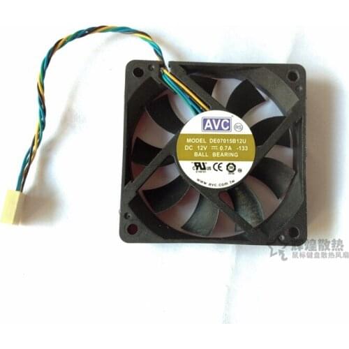 NEW AVC DE07015B12U 7015 12V 7CM cooling fan