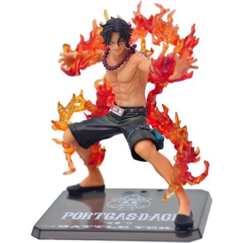 ONE PIECE Fire Punch Portgas D Ace Doll Statue PVC Action Figure Collectible Model Toys F86