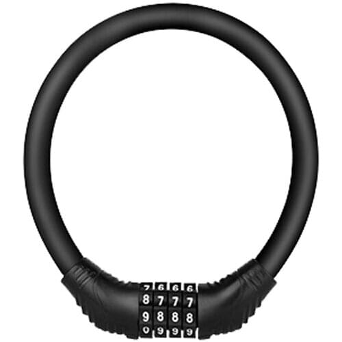 Plastic Bicycle Lock 4 Digit Code Combination Anti-theft Mountain Bike Lock Cable for MTB Outdoor Cycling Accessories