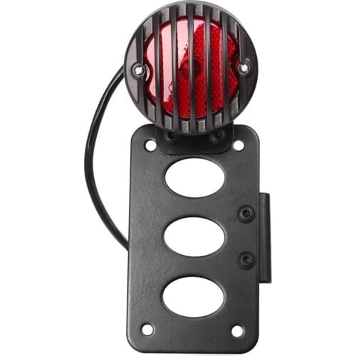 MagiDeal Universal Brake Tail Light License Plate Mount Bracket Side Mount