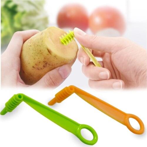 1 Pcs Vegetable Fruit Slicer Manual Spiral Screw Slicer Potato Cutting Device Cut Fries Cut Manual Potato Cutter Kitchen Tool