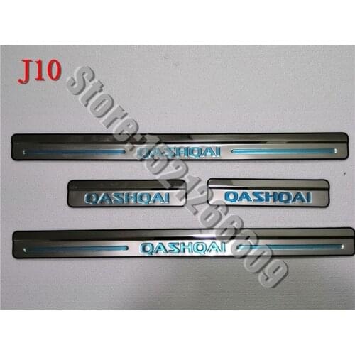 External Stainless Steel Scuff Plate Door Sill Car Accessories For Nissan Qashqai J10 2007 2008 2009 2010 2011 2012 2013 2014