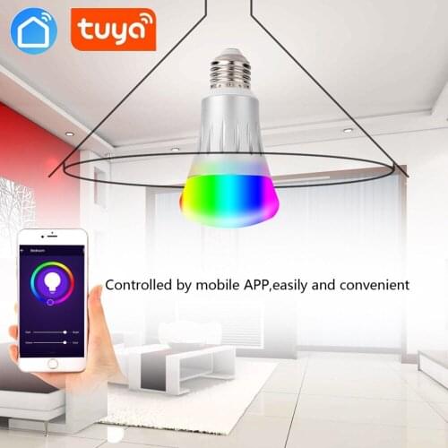 WiFi Smart Light Bulb Intelligent Colorful LED Lamp switch RGBW tuya APP Remote Control Works with Alexa Google for Smart Home