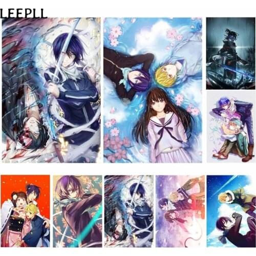 WTQ Noragami Yato Yukine Canvas Painting Anime Art Poster Wall Decoration Retro Poster Wall Art Studio Home Decoration Pictures
