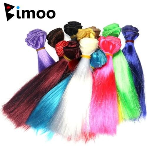 Bimoo 6Packs Bright Artificial Fiber for Fly Tying Streamer Salmon Pike Fly Sabiki Rig Making Material Fluo Green Pink Yellow