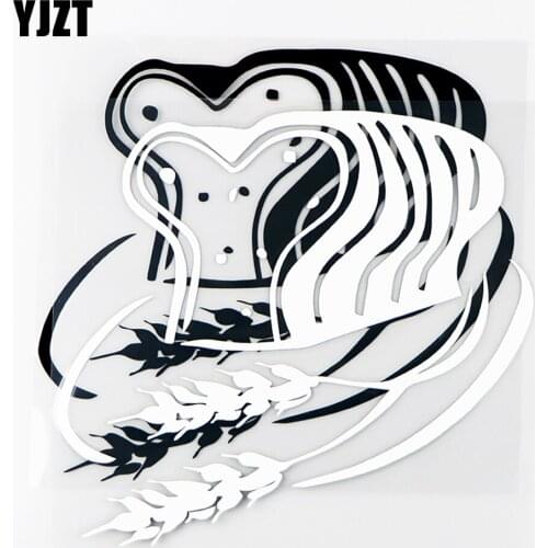 YJZT 14.9×14CM Lord Thanks For This Bread Vinyl Decals Personality Car Stickers Black/Silver 20B-0152