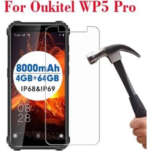 Smartphone 9H Tempered Glass for Oukitel WP5 C18 Pro WP6 WP7 GLASS Protective Film Screen Protector cover phone