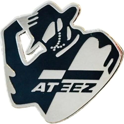 ATEEZ Hala Hala pin badge popular Korean mens singing group fans gift