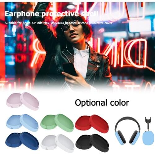 1 Pair Headphone Earpads Silicone Earphone Part Easily Carrying Lightweight for AirPods Max Protective Ear Covers Shell